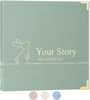Picture of Baby Book Keepsake Boy or Girl Timeless Baby Memory Book First 5 Years for Baby Shower Gender Neutral Baby Scrapbook New Mom Gift Baby Journal from Birth to Age 5 Milestone Book Sage Green