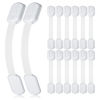 Picture of 4our Kiddies 14 Pack Baby Proof Cabinet Latches, Childproof Drawer Latches with 12 Extra 3M Adhesives, Adjustable No Drilling Child Safety Cabinet Locks Straps Baby Drawer Locks for Kids Baby Safety