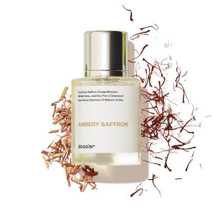 Picture of Dossier - Ambery Saffron 1.7 Fl Oz (50ml) - Eau de Parfum - Inspired by B.accarat R.ouge 540 - Vegan, Unisex Perfume Spray