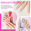 Picture of modelones Gel x Nail Kit, Nail Tips and Glue Gel Kit with Nail Glue Gel, 500Pcs Long Coffin Nail 10Sizes, Nail Dehydrator, Ultra-Portable LED Nail Lamp, Gel Nail Extension Kit Salon Gifts for Women