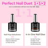 Picture of modelones Gel x Nail Kit, Nail Tips and Glue Gel Kit with Nail Glue Gel, 500Pcs Long Coffin Nail 10Sizes, Nail Dehydrator, Ultra-Portable LED Nail Lamp, Gel Nail Extension Kit Salon Gifts for Women