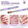 Picture of SAVILAND Kolinsky Acrylic Nail Brush Set: Size 6,10,14 Professional Nail Brushes Cleaner Manicure Tool for Acrylic Application Acrylic Powder Nail Extension 3D Nail Carving for Nail Art DIY