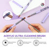 Picture of SAVILAND Kolinsky Acrylic Nail Brush Set: Size 6,10,14 Professional Nail Brushes Cleaner Manicure Tool for Acrylic Application Acrylic Powder Nail Extension 3D Nail Carving for Nail Art DIY