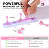 Picture of Saviland Nail Stand for Press ons: 15pcs Strong Magnetic Aurora Nail Holder For Painting Nails With Nail Stand 40 Pcs Reusable Sticky Putty For Nails Practice Acrylic Nail Tools Home Beginner Supplies