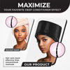 Picture of Hair Steamer for Natural Hair Home Use w/10-level Heats Up Quickly, Heat Cap for Deep Conditioning - Thermal Heat Cap for Black Hair, Great for Deep Conditioner (Black)