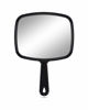 Picture of PROTECLE Large Hand Mirror, Salon Barber Hairdressing Handheld Mirror with Handle (Square Black 10.3"x7.4")