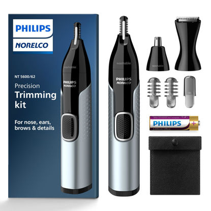 Picture of Philips Norelco Nose Trimmer 5000 for Nose, Ears, Eyebrows Trimming Kit, NT5600/62