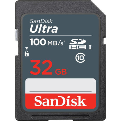 Picture of 32GB Ultra 100MBs Sandisk SDHC Memory Card