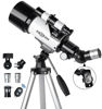 Picture of Telescope for Kids & Adults - 70mm Aperture 500mm AZ Mount Fully Multi-Coated Optics Astronomical refracting Portable Telescopes, with Tripod Phone Adapter, Carrying Bag, Remote Control White