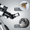 Picture of Telescope for Kids & Adults - 70mm Aperture 500mm AZ Mount Fully Multi-Coated Optics Astronomical refracting Portable Telescopes, with Tripod Phone Adapter, Carrying Bag, Remote Control White