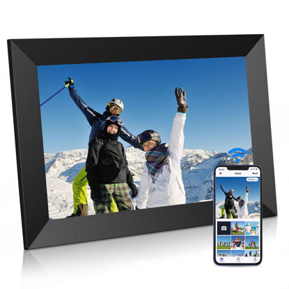 Picture of Uhale Digital Picture Frame WiFi 10.1 inch HD IPS Touch Screen Electronic Picture Frame Slideshow Smart Loop Digital Photo Frame with APP & SD Card Slot to Load Photos & Videos from Your Phone
