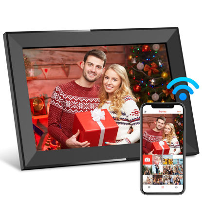 Picture of Skyrhyme 10.1 Inch Digital Picture Frame with 32GB Storage, Frameo WiFi Digital Photo Frame, 1280 * 800 IPS Touch Screen, Auto-Rotate Slideshow, Easy to Share Photo/Video via Free App