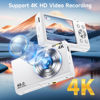 Picture of Digital Camera, Autofocus 48MP UHD 4K Vlogging Camera 16X Digital Zoom, Portable Compact Point and Shoot Digital Camera for Teens Adult Beginner with 32GB Card, 2 Batteries, Lanyard(White)
