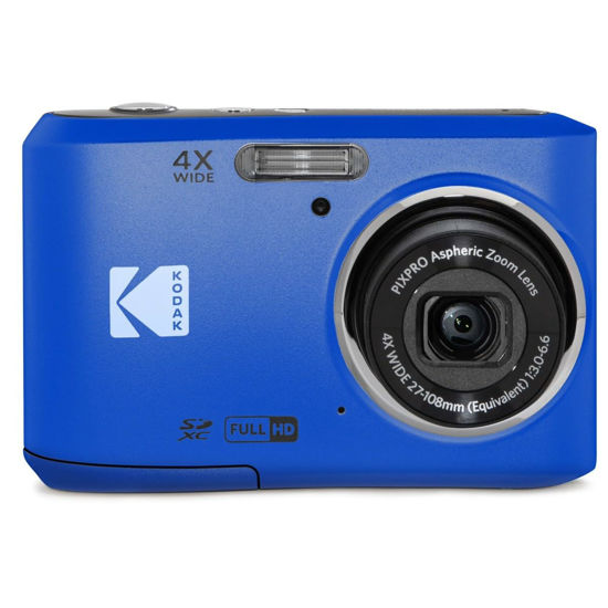 Picture of KODAK PIXPRO Friendly Zoom FZ45-BL 16MP Digital Camera with 4X Optical Zoom 27mm Wide Angle and 2.7" LCD Screen (Blue)