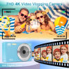 Picture of Digital Camera for Teens, FHD 4K 44MP Digital Camera Blue Autofocus with 64GB SD Card 16X Zoom, Cameras for Photography Compact Point and Shoot Camera for Teen Boy Girl Kids Camera Beginner