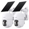 Picture of Cinnado 2K Cameras for Home Security-2.4G WiFi Outdoor Camera Wireless Solar/Battery Powered, 360° Viewing, Human Detection, Color Night Vision, Cloud/SD Storage, Works with Alexa/Google Home(2 Pack)