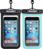 Picture of Hiearcool Waterproof Phone Pouch, Waterproof Phone Case for iPhone 16 15 14 13 Pro Max, IPX8 Cellphone Dry Bag Beach Cruise Ship Essentials 2Pack-8.3"