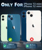Picture of FNTCASE for iPhone 13 Mini Case: iPhone 12 Mini Magnetic Slim Clear Case | Military Grade Protective & Shockproof Drop Protection Anti-Yellowing Transparent Thin Cell Phone Cover(Clear)