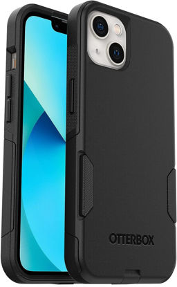 Picture of OtterBox iPhone 13 (ONLY) Commuter Series Case - Black, Slim & Tough, Pocket-Friendly, with Port Protection
