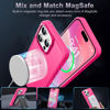 Picture of Newfuture Upgraded Magnetic for iPhone 15 Pro Max Case [Compatible with Magsafe] [Mil-Grade Protection], Pocket-Friendly, Slim Translucent Phone Case Cover for iPhone 15 Pro Max 6.7", Hot Pink