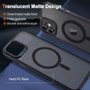 Picture of Hython Case for iPhone 11 Case Magnetic Translucent Matte Phone Cases 6.1" [Compatible with MagSafe] Thin Slim Fit Shockproof Bumper Hard Protective Cover for Women Men Girls, Frosted Black