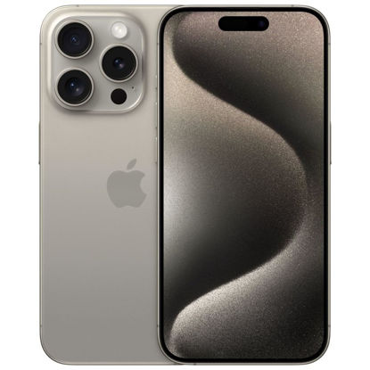 Picture of Apple iPhone 15 Pro, 128GB, Natural Titanium - Unlocked (Renewed)