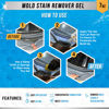 Picture of Mold Stain Remover Gel Cleaner - ACTIVE Heavy Duty Stain Cleaner for Front Loader Washing Machine Seal, Bathroom Grout, Shower, Caulk - Front Load Washer Cleaning Solution - 7 Fl Oz