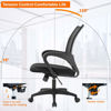Picture of Home Office Chair Ergonomic Desk Chair Mesh Computer Chair with Lumbar Support Armrest Executive Rolling Swivel Adjustable Mid Back Task Chair for Women Adults, Black