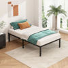 Picture of HLIPHA Metal Platform Bed Frame 14 Inch Tall,No Box Spring Needed,Twin Size Bed with Heavy Duty Strong Support Slats,Easy to Assemble,Black