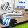 Picture of Holikme 30 Feet Dryer Vent Cleaner Kit, Flexible Lint Brush with Drill Attachment, Fireplace Chimney Brushes Extends Up to 30 Feet for Easy Cleaning, Use with or Without a Power Drill