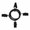 Picture of AMZSEVEN 40 Pack Curtain Rings with Clips, Drapery Clips with Rings, Drapes Rings 1.26 in Interior Diameter, Fits up to 1 in Curtain Rod, Black