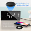 Picture of Alarm Clock for Bedroom, 2 Alarms Loud LED Big Display Plug in Simple Basic Digital Clock with USB Charging Port, Adjustable Volume, Dimmable, Snooze for Deep Sleepers Kids Elderly Home Office