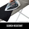 Picture of The Original Gorilla Grip Ironing Board Cover, Silicone Coating, Full Size Scorch Resistant Padding, Elastic Edge, Heavy Duty Iron Pad Covers Standard Boards, Hook and Loop Fastener Strap, Silver
