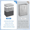 Picture of BlissTotes 3-Pack Laundry Basket, Freestanding＆Waterproof Laundry Hamper, Collapsible Tall Clothes Hamper with Easy Carry Handles for Clothes, Towels in the Family and Dorm,Gradient Grey,75L