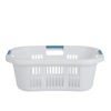 Picture of Rubbermaid Laundry Basket, XL Hip-Hugger Basket, 2.1-Bushel, White, Laundry, Storage/Bathroom/Bedroom/Home Closet
