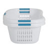 Picture of Rubbermaid Laundry Basket, XL Hip-Hugger Basket, 2.1-Bushel, White, Laundry, Storage/Bathroom/Bedroom/Home Closet