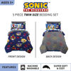 Picture of Franco Kids Bedding Super Soft Comforter and Sheet Set with Sham, 5 Piece Twin Size, Sonic The Hedgehog, Anime