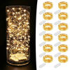 Picture of MUMUXI 12 Pack 7.2ft Fairy Lights Battery Operated String Lights, 20 Mini LEDs for Centerpiece Table Decorations, Wedding Party Bedroom Mason Jar Christmas Decor, Warm White