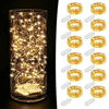 Picture of MUMUXI 12 Pack 7.2ft Fairy Lights Battery Operated String Lights, 20 Mini LEDs for Centerpiece Table Decorations, Wedding Party Bedroom Mason Jar Christmas Decor, Warm White