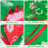 Picture of Sozize 36 Inch Valentine's Day Tree Skirt Love Heart Clover Double Sided Print Mat St. Patrick's Day Tree Skirt Christmas Tree Skirt for Holiday Party Decoration