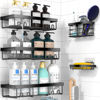 Picture of Moforoco Adhesive Shower Caddy Organizer Shelves Rack - 5 Pack Corner Bathroom Storage Organization, Home & Kitchen Decor Inside RV Accessories, Hanging First Apartment Household Camper Essentials