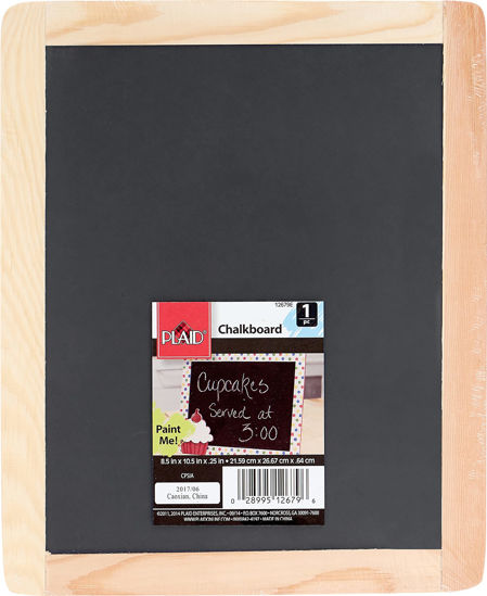 Picture of Plaid Double Sided Framed Chalkboard, 8.5"X10.5", 1 Pack