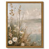 Picture of InSimSea Framed Canvas Wall Art Vintage Decor, Wildflowers Landscape Pictures Bathroom Wall Decor Aesthetic, Living Room Bedroom Flower Nature Home Decorations, 8"x10"
