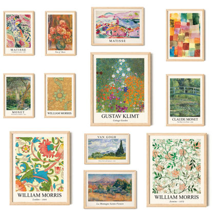 Picture of 97 Decor Vintage Eclectic Wall Art Prints - Colorful Eclectic Wall Decor, Artsy Maximalist Decor Gallery Wall Prints for Bedroom Dorm Home, Famous Art Posters for Room Aesthetic Pictures (Unframed)