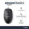 Picture of Amazon Basics Responsive and Precise 3-Button Wired USB Computer Mouse with Scrolling and Tracking, Single, Black