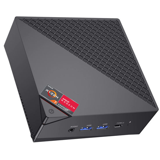 Picture of ACEMAGICIAN [Dual LAN Mini Gaming PC AMD Ryzen 7 5825U Mini PC 16GB DDR4 512GB SSD Mini Computers (8C/16T, up to 4.5Ghz), 4K Triple Display Mini Desktop Bluetooth/WiFi 6/Office