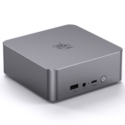 Picture of Beelink Mini PC EQi12, Intel Core 1220P(Max 4.4GHz 10C/12T), 24GB LPDDR5 5200MHz 500GB PCle4.0 SSD Mini Computers,Dual LAN/Wifi6/BT5.2,Dual 4K Display,Built-in Power Supply Office PC