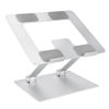 Picture of Amazon Basics Ergonomic and Foldable Laptop Stand for Desk, Adjustable Riser, Fits all Laptops and Notebooks up to 17.3 Inch, 10 x 8.7 x 6 in, Silver