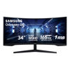 Picture of Samsung 34' Odyssey G5 Ultra-Wide Gaming Monitor with 1000R Curved Screen, 165Hz, 1ms, FreeSync Premium, Large Display, Eye Comfort, Multiple Ports, WQHD, LC34G55TWWNXZA, 2020, Black