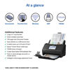 Picture of Epson Workforce ES-580W Wireless Color Duplex Desktop Document Scanner for PC and Mac with 100-sheet Auto Document Feeder (ADF) and Intuitive 4.3" Touchscreen